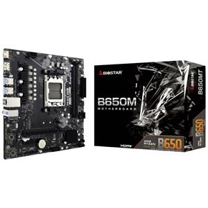 BioStar B650MT Moederbord Socket AMD AM5 Vormfactor Micro-ATX Moederbord chipset AMD B650