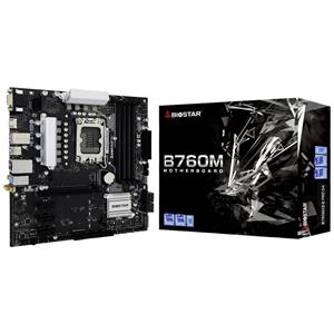 BioStar B760MX2-E Pro D4 Moederbord Socket Intel 1700 Vormfactor ATX Moederbord chipset Intel B760