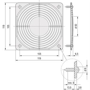 Schroff 60225052 19 inch Montagemateriaal