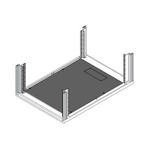 nventschroff nVent SCHROFF 25230150 19 inch Bodemplaat voor patchkast Zwart/grijs