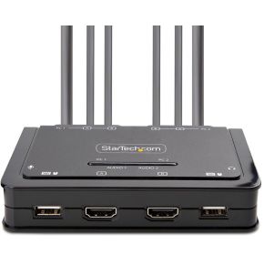 Startech .com C2-DH46-UA2-CBL-KVM KVM-switch Zwart