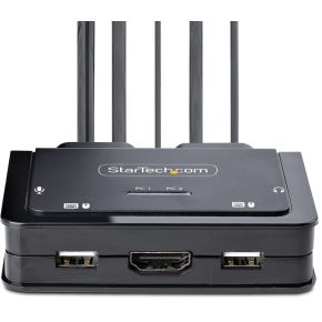 Startech .com C2-H46-UAC-CBL-KVM KVM-switch Zwart