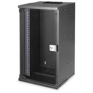 DN-49105 10inch-wandkast 12 HE Zwart, Zwart (RAL 9005)