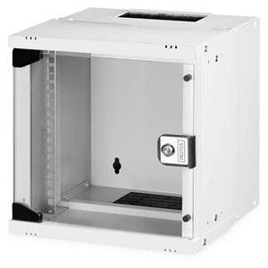 DN-49100 10inch-wandkast 6 HE Grijs, Grijs (metalen behuizing), Grijs (RAL 7035)