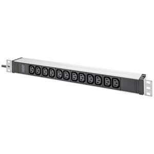 DIGITUS 19,  Kaltgeräte-Steckdosenleiste, 12-fach, 1 HE
