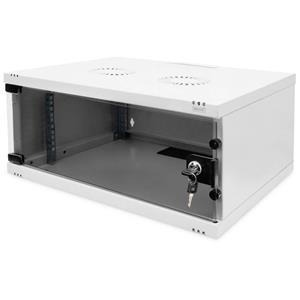 DN-38010 19inch-wandkast (b x h x d) 540 x 241 x 400 mm 4 HE Grijs-wit (RAL 7035), Grijs, Grijs (metalen behuizing), Lichtgrijs, Lichtgrijs