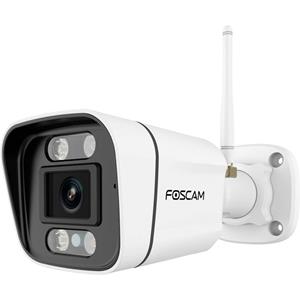 Foscam V8P WLAN Überwachungskamera Weiß 8MP (3840x2160), Dualband-WLAN, Integrierter Scheinwerfer und Alarmsirene