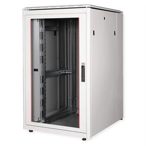Roline 19-inch netwerkkast Pro 26 U, 800x1000 BxD Glazen deur grijs