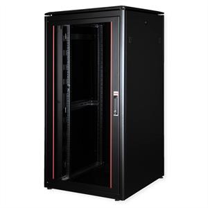 ROLINE 19-inch netwerkkast Pro 32 U , 800x800 BxD Glazen deur zwart