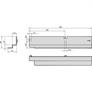 NVent SCHROFF 20119106 19 inch Rails voor patchkast Meerdere kleuren