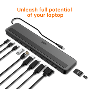 Acer USB Type-C Dongle 13-in-1 (3xUSB3, 1xUSB-C, SD/TF, 2xHDMI, DP, RJ45, USB-C, 3.5mm Audio) USB Hub