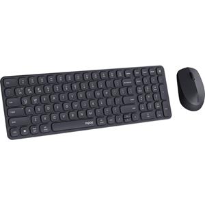 Rapoo 9310M Multi-mode Wireless Ultra-slim Desktop Combo Set Toetsenbord Zwart