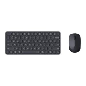 Rapoo 9010M Multi-mode Wireless Ultra-Slim Desktop Set Toetsenbord Zwart