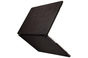NorthLife MacBook Air 13 inch M2/M3 (2022-2024) Leren cover hoes - case - Zwart