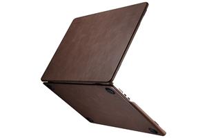 NorthLife MacBook Air 13 inch M2/M3 (2022-2024) Leren cover hoes - case - Coffee