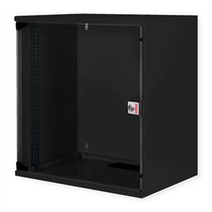 Roline 19-inch wandbehuizing Basic 12 U, 540x400 BxD Bouwpakket zwart