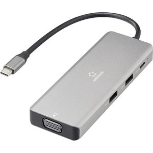 Renkforce RF-DKS-906 USB-C dockingstation Geschikt voor merk (dockingstation): Universeel Ondersteunt 8K@30 Hz (1x) / 4K@30Hz (2x)
