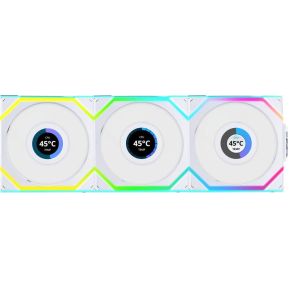 Lian Li UNI FAN SL Wireless LCD Lüfter, ARGB, PWM, 3er-Pack inkl. Controller PC-ventilator