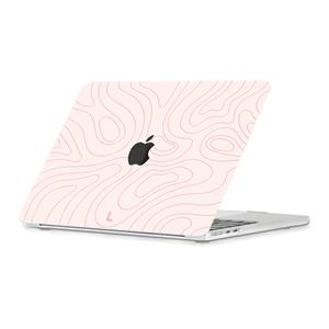 Lunso MacBook Air 13 inch (2022-2024) cover hoes - case - Pink Mocha