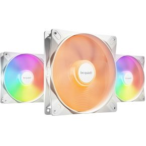 BeQuiet LIGHT WINGS LX 140mm PWM White Triple-Pack PC-ventilator Wit (b x h x d) 140 x 140 x 25 mm Incl. LED-verlichting