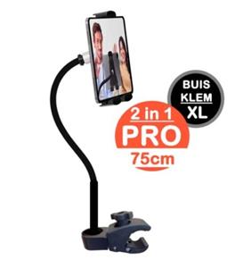 Develop-free Tablet houder & telefoonhouder PRO (2 in 1) - buisklem XL - 75 cm