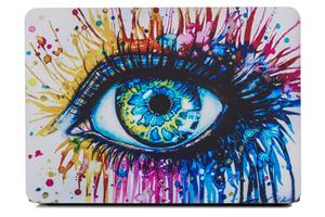 Lunso MacBook Air 13 inch (2018-2019) cover hoes - case - Kleurrijk Oog