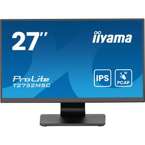 Iiyama ProLite T2752MSC-B1AG Touchscreen monitor Energielabel: E (A - G) 68.6 cm (27 inch) 1920 x 1080 Pixel 16:9 5 ms HDMI, DisplayPort, Audio-Line-out, USB