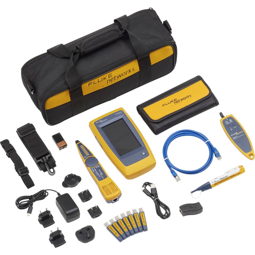 Fluke Networks LIQ-DUO-VFL-LFD-H6EU Netwerktester Geschikt voor: CAT 4, CAT 5, CAT 5e, CAT 6, CAT 6A, WiFi 6E, Kabel, 10 Gbit/s