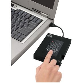 Apricorn Aegis Padlock Fortress 256 GB USB 3.2 Gen 1 (3.1 Gen 1) Zwart