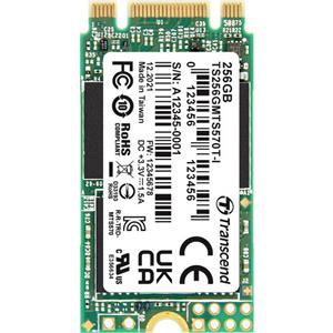 Transcend 256 GB SATA M.2 SSD 2242 harde schijf TS256GMTS570TI-VS1