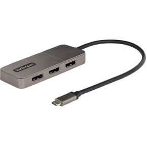 Startech .com 3-Port USB-C Multi-Monitor Adapter, USB Type-C naar 3x DisplayPort 1.4 MST Hub, Triple