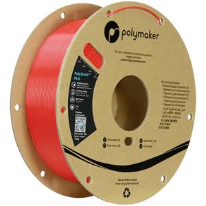 Polymaker PA12005 Filament  PolySonic™ PLA red High Speed PLA / 1.75 mm / 1kg Filament PLA kunststof Highspeed filament 1.75 mm 1000 g Rood PolySonic™