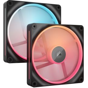 Corsair LX140-R RGB iC PC-ventilator Zwart (b x h x d) 140 x 140 x 20 mm
