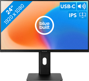 BlueBuilt 24 inch Full HD Monitor met USB C