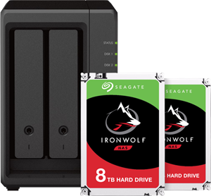 Synology DS723+ + 2x 8TB Seagate Ironwolf