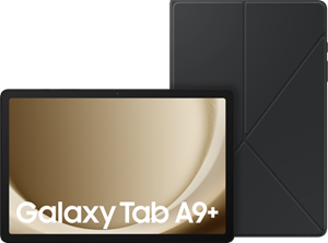 Samsung Galaxy Tab A9 Plus 11 inch 64GB Wifi Zilver + Book Case Zwart