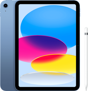 Apple iPad (2022) 10.9 inch 64GB Wifi Blauw +  Pencil 1 (2022)