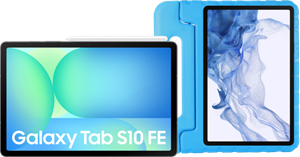 Samsung Galaxy Tab S10 FE 10,9 inch 256GB Wifi Grijs + Just in Case Kids Cover Blauw
