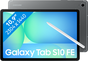 Samsung Galaxy Tab S10 FE 10,9 inch 128GB Wifi + 5G Grijs Enterprise Edition