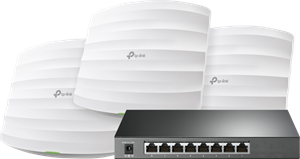 TP-Link Omada EAP245 3-Pack +  Omada TL-SG2008P