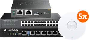 Ubiquiti Startpakket middenklasse voor internet in een groot bedrijf