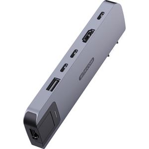 Sitecom MacBook Air Multiport Hub 6 in 2 Grijs