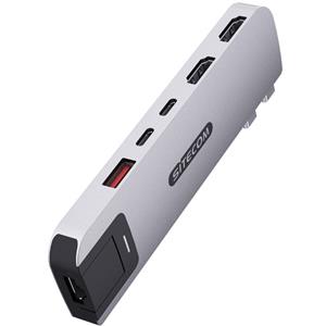 Sitecom MacBook Pro Multiport Hub 6 in 2 Zilver