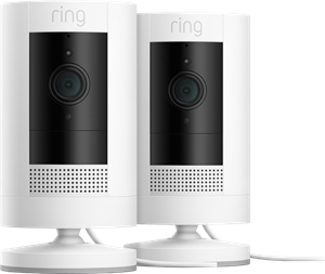 Ring Stick Up Cam Plug-In - Wit 2-pack