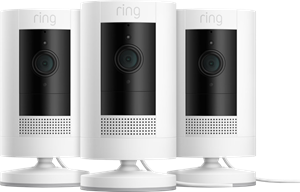 Ring Stick Up Cam Plug-In - Wit 3-pack