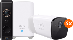 Eufy cam 2 Pro 4-pack +  Video Doorbell Dual 2 Pro