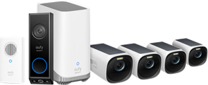 Eufy Cam 3 4-Pack + Video Doorbell E340 + Chime