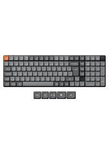 Keychron K17 MAX Wireless Tri-Mode Hot Swap QMK/VIA Gateron Low Profile Red - Gaming toetsenbord - Noords - Zwart