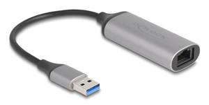 DeLock 81571 tussenstuk voor kabels USB Type-A RJ-45 Antraciet