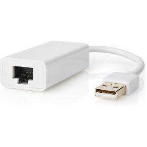 Nedis USB 2.0-Adapter | USB-A Male - RJ45 Female | 10/100 Mbit | 0,2 m | Wit